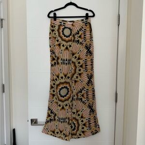 Ba&sh wide leg animal print trousers